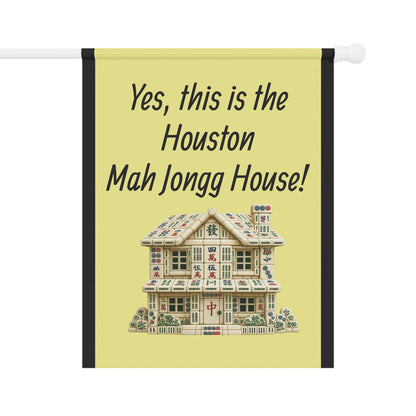 Mah Jongg:"Yes, This Is the Houston Mah Jongg House!" Yellow Mah Jongg Flag