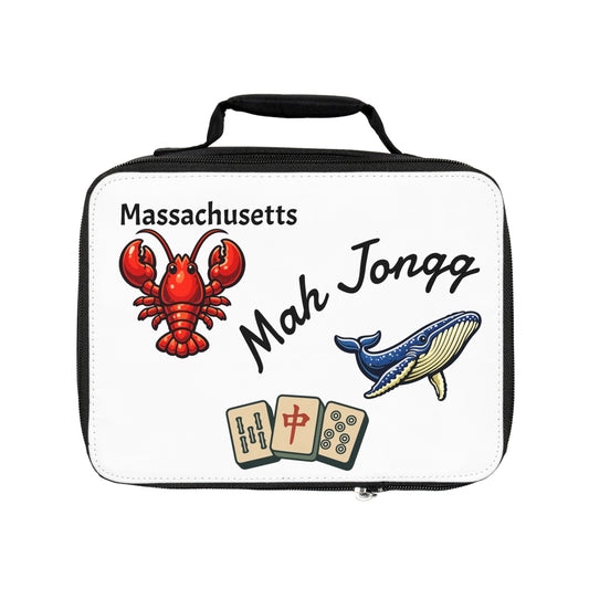 Massachusetts Mah Jongg Insulated Lunch Bag | Mah Jongg Game Day Lunch