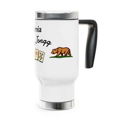 California Mah Jongg travel mug | 14oz stainless steel travel mug with handle