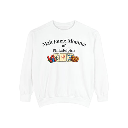 Mah Jongg Momma of Philadelphia Crewneck Sweatshirt - Mahjong Tournament Sweatshirt