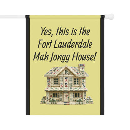 Mah Jongg: "Yes, This Is the Fort Lauderdale Mah Jongg House!" Yellow Mah Jongg Flag