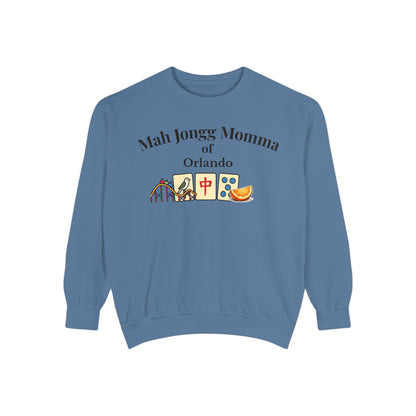 Mah Jongg Momma of Orlando Crewneck Sweatshirt - Mahjong Tournament Sweatshirt