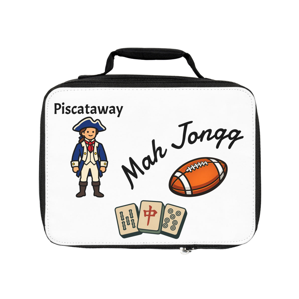 Piscataway Mah Jongg Insulated Lunch Bag | Mah Jongg Game Day Lunch