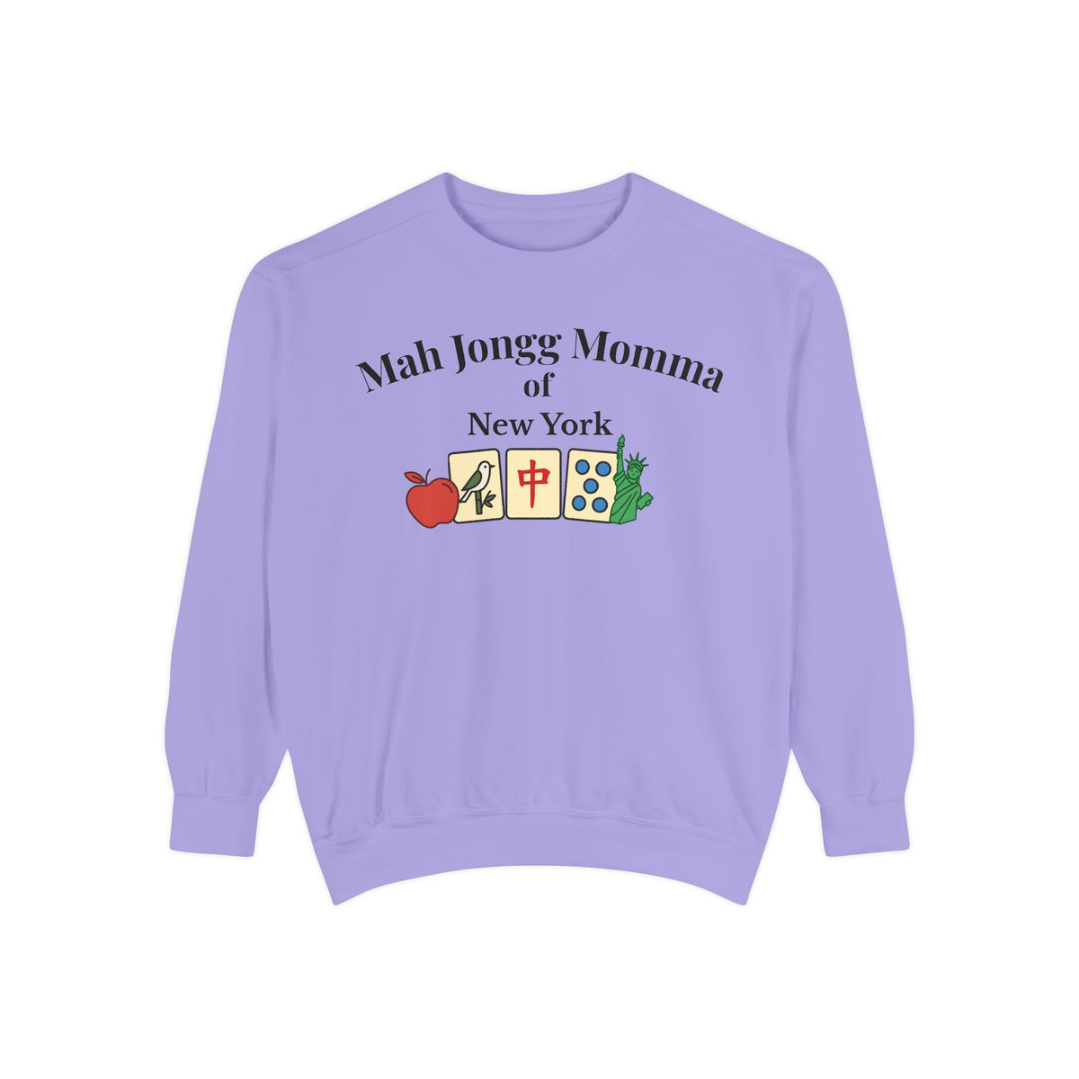 Mah Jongg Momma of New York Crewneck Sweatshirt - Mahjong Tournament Sweatshirt