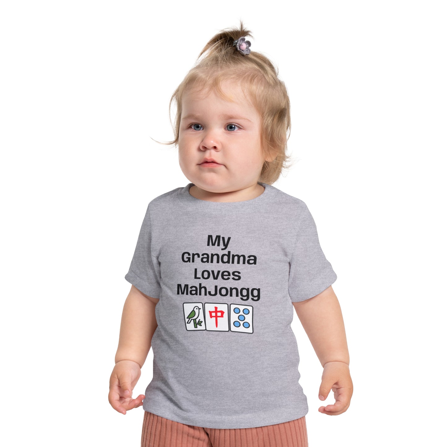 My Grandma Loves Mah Jongg Baby T-Shirt - Cute Mahjong Infant Tee