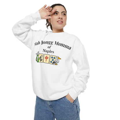 Mah Jongg Momma of Naples Crewneck Sweatshirt - Mahjong Tournament Sweatshirt