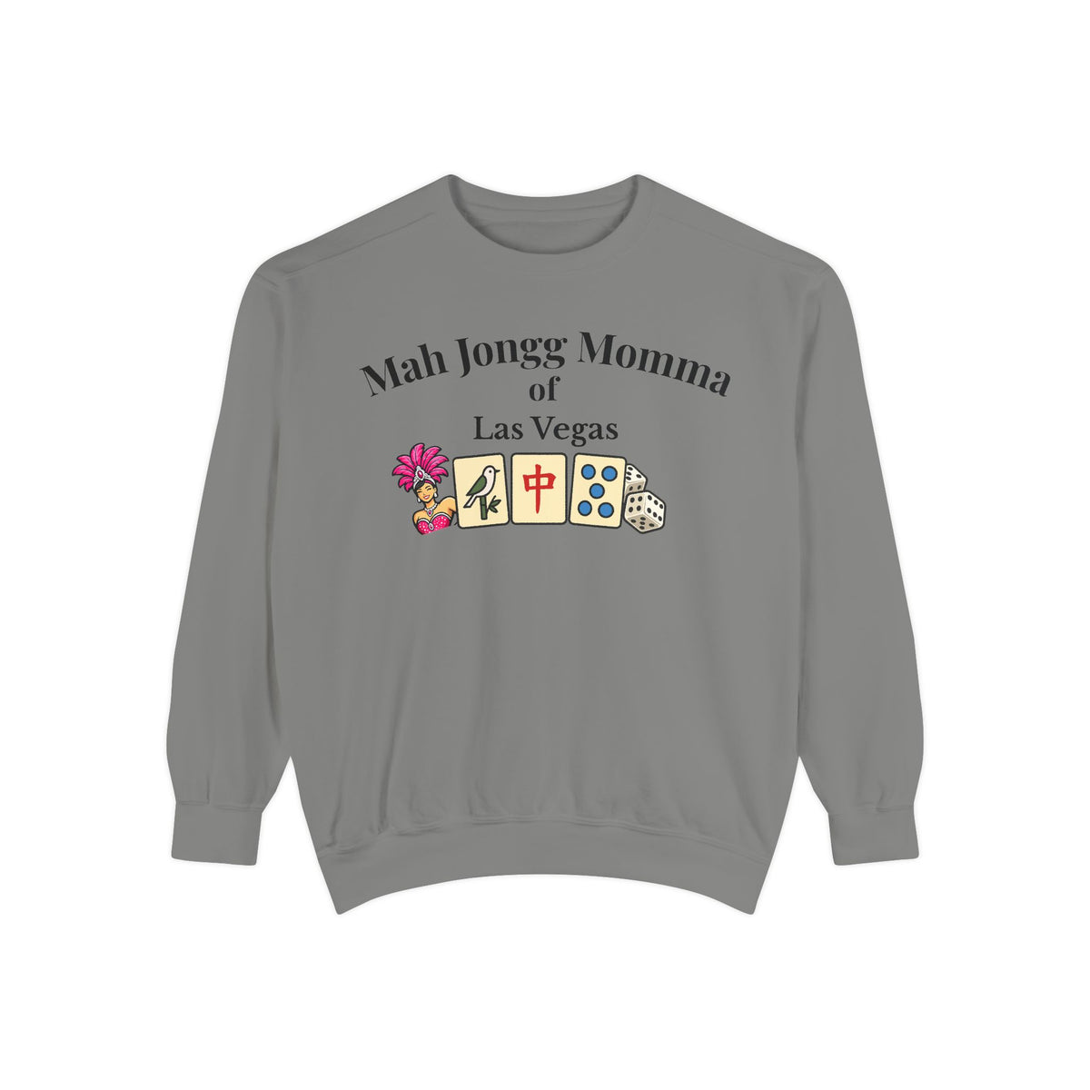 Mah Jongg Momma of Las Vegas Crewneck Sweatshirt - Mahjong Tournament Sweatshirt