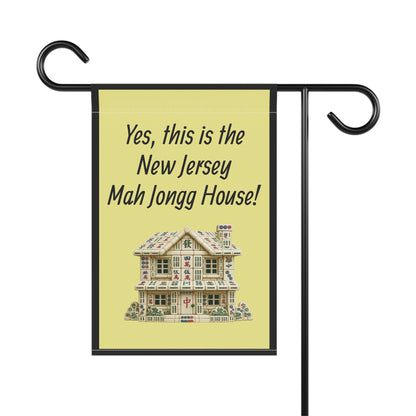 Mah Jongg:"Yes, This Is the New Jersey Mah Jongg House!" Yellow Mah Jongg Flag
