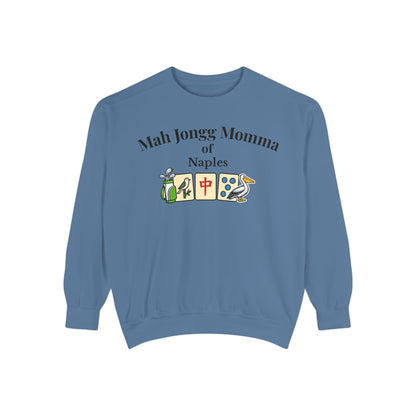 Mah Jongg Momma of Naples Crewneck Sweatshirt - Mahjong Tournament Sweatshirt