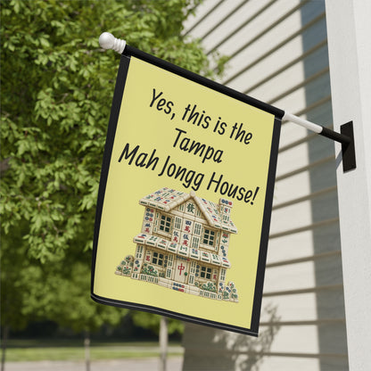 Mah Jongg:"Yes, This Is the Tampa Mah Jongg House!" Yellow Mah Jongg Flag