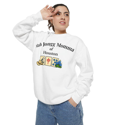 Mah Jongg Momma of Houston Crewneck Sweatshirt - Mahjong Tournament Sweatshirt