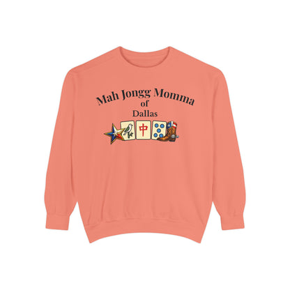Mah Jongg Momma of Dallas Crewneck Sweatshirt - Mahjong Tournament Sweatshirt