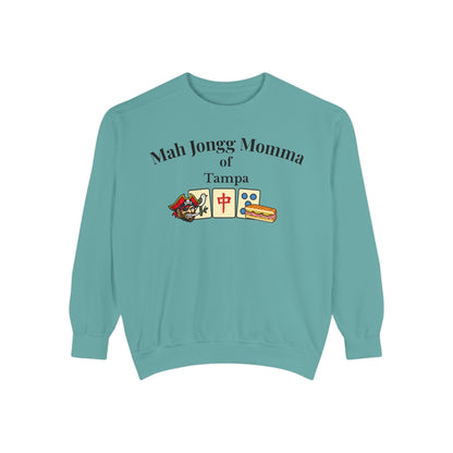 Mah Jongg Momma of Tampa Crewneck Sweatshirt - Mahjong Tournament Sweatshirt