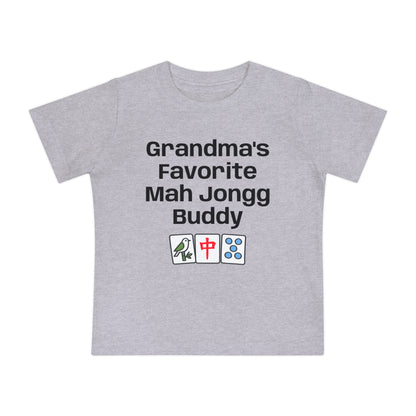 Grandma's Favorite Mah Jongg Buddy T-Shirt - Cute Mahjong Infant Tee