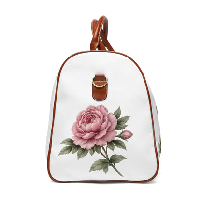Mahjong Travel Bag — Waterproof Mahjong Duffle with Floral Tiles ("Mah Jongg Ready")
