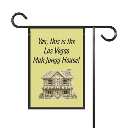 Mah Jongg:"Yes, This Is the Las Vegas Mah Jongg House!" Yellow Mah Jongg Flag