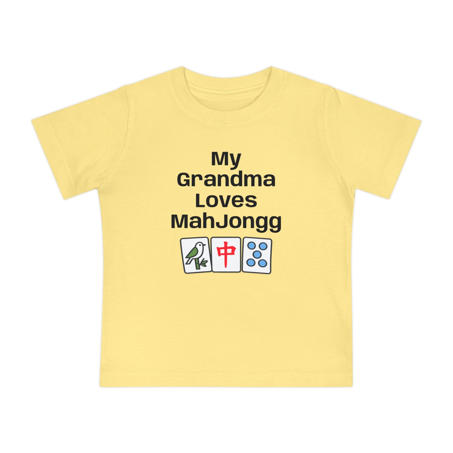 My Grandma Loves Mah Jongg Baby T-Shirt - Cute Mahjong Infant Tee