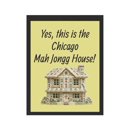 Mah Jongg:"Yes, This Is the New Jersey Mah Jongg House!" Yellow Mah Jongg Flag