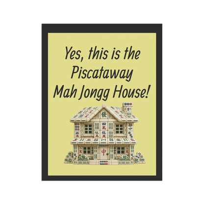 Mah Jongg:"Yes, This Is the Piscataway Mah Jongg House!" Yellow Mah Jongg Flag