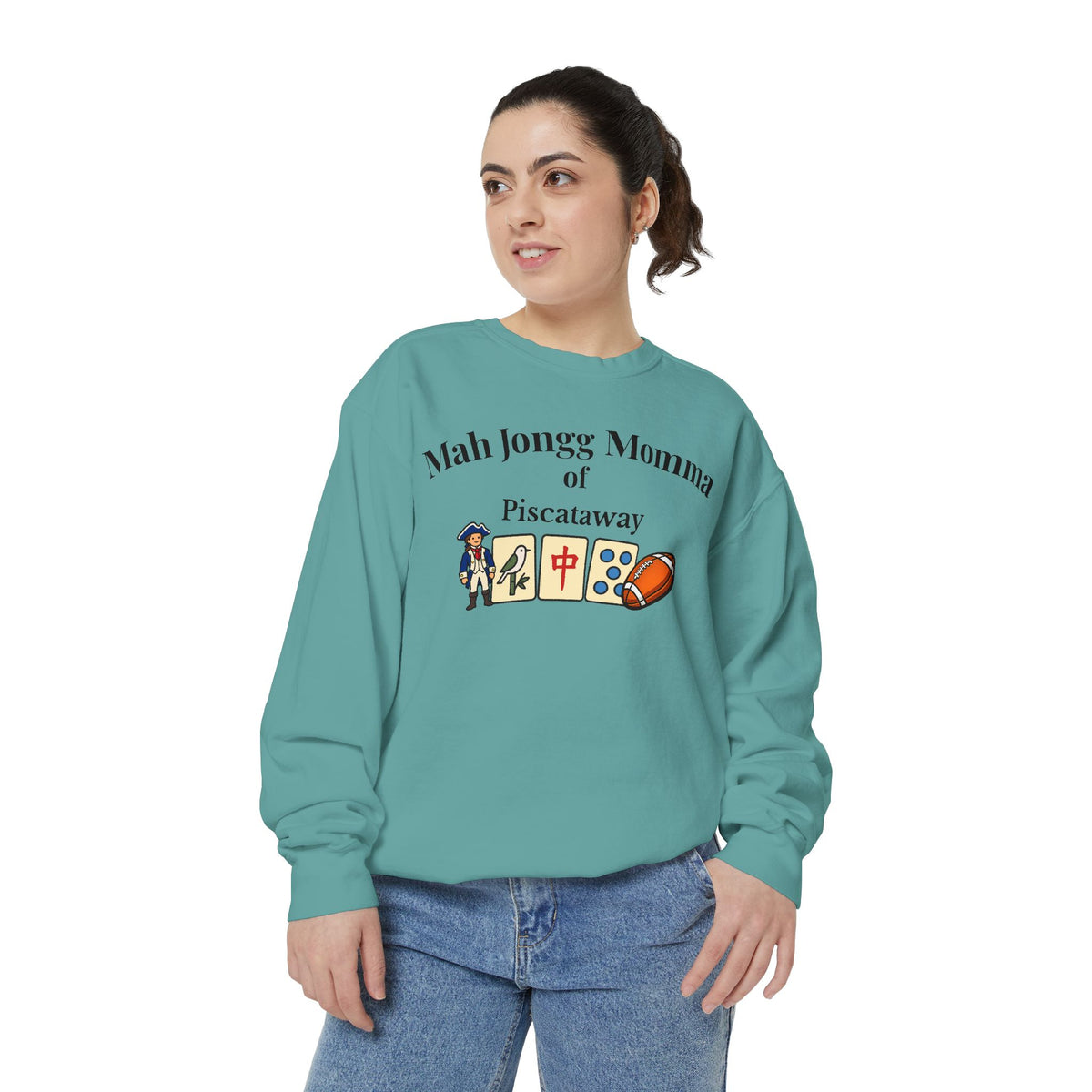 Mah Jongg Piscataway of Baltimore Crewneck Sweatshirt - Mahjong Tournament Sweatshirt
