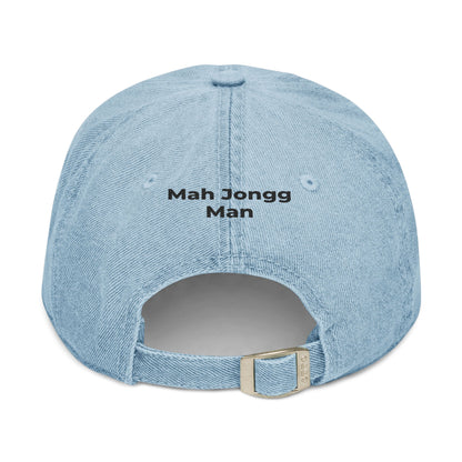 Mah Jongg Man - Mah Jongg Embroidered  Jean Hat - For MahJong Players
