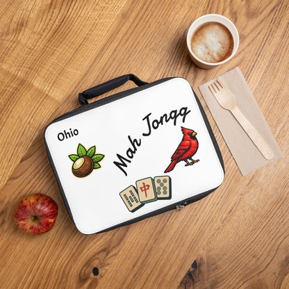 Ohio Mah Jongg Insulated Lunch Bag | Mah Jongg Game Day Lunch