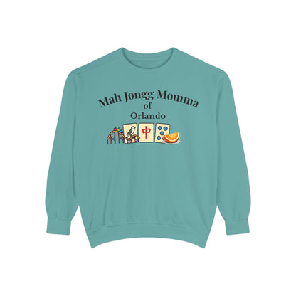 Mah Jongg Momma of Orlando Crewneck Sweatshirt - Mahjong Tournament Sweatshirt