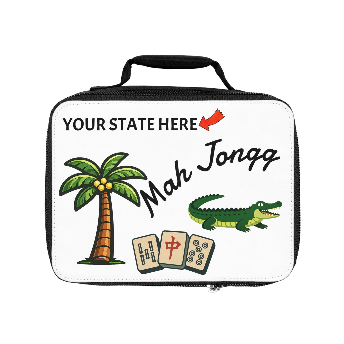 State Mah Jongg Insulated Lunch Bag | Mah Jongg Game Day Lunch