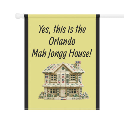 Mah Jongg:"Yes, This Is the Orlando Mah Jongg House!" Yellow Mah Jongg Flag