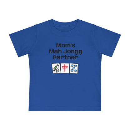Mom's Mah Jongg Partner T-Shirt - Cute Mahjong Infant Tee