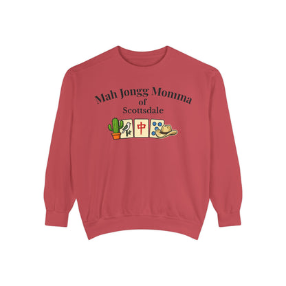 Mah Jongg Momma of Scottsdale Crewneck Sweatshirt - Mahjong Tournament Sweatshirt
