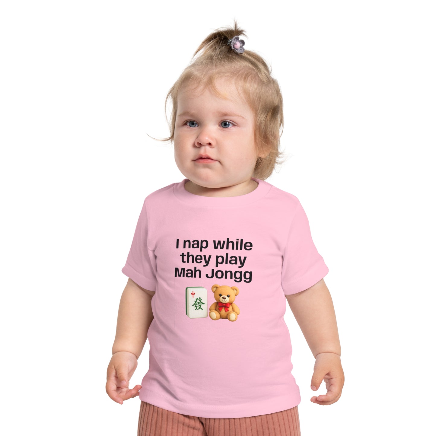 I Nap While They Play Mah Jongg T-Shirt - Cute Mahjong Infant Tee
