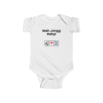 Mah Jongg Baby! Infant Bodysuit - Cute Mahjong Tiles Onesie for Newborns & Baby Showers