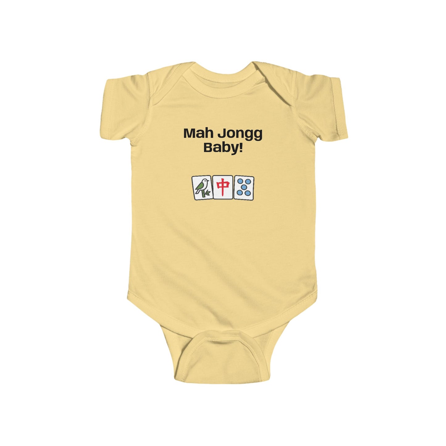Mah Jongg Baby! Infant Bodysuit - Cute Mahjong Tiles Onesie for Newborns & Baby Showers