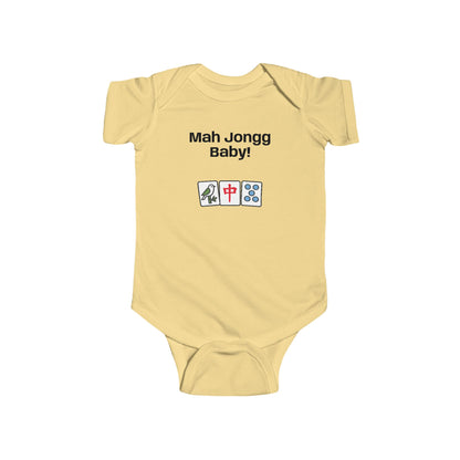 Mah Jongg Baby! Infant Bodysuit - Cute Mahjong Tiles Onesie for Newborns & Baby Showers