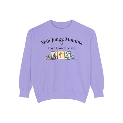 Mah Jongg Momma of Fort Lauderdale Crewneck Sweatshirt - Mahjong Tournament Sweatshirt