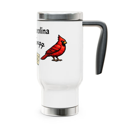 North Carolina Mah Jongg travel mug | 14oz stainless steel travel mug with handle