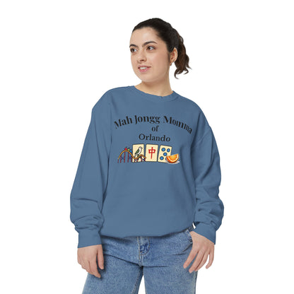 Mah Jongg Momma of Orlando Crewneck Sweatshirt - Mahjong Tournament Sweatshirt