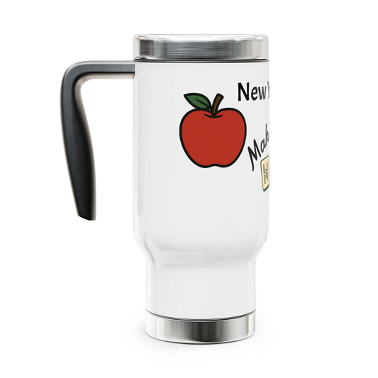 New York Mah Jongg travel mug | 14oz stainless steel travel mug with handle