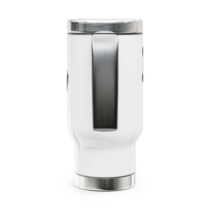 Connecticut Mah Jongg travel mug | 14oz stainless steel travel mug with handle
