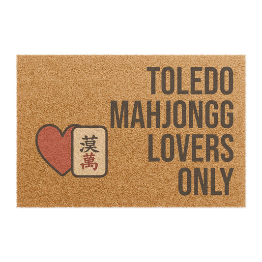 Toledo Mahjongg Lovers Only Doormat | Perfect for Mah Jongg Game Night