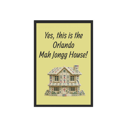 Mah Jongg:"Yes, This Is the Orlando Mah Jongg House!" Yellow Mah Jongg Flag