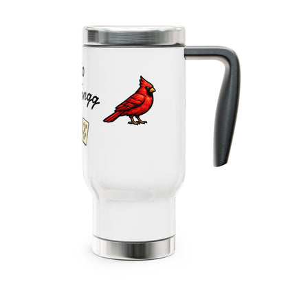 Ohio Mah Jongg travel mug | 14oz stainless steel travel mug with handle