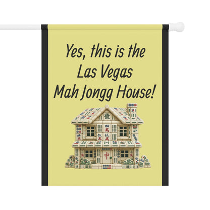 Mah Jongg:"Yes, This Is the Las Vegas Mah Jongg House!" Yellow Mah Jongg Flag