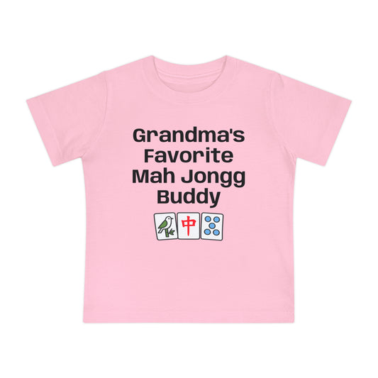 Grandma's Favorite Mah Jongg Buddy T-Shirt - Cute Mahjong Infant Tee