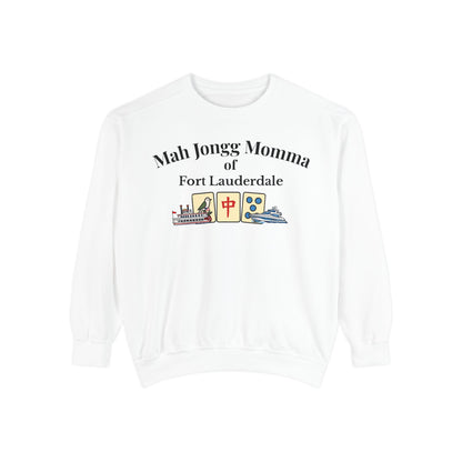 Mah Jongg Momma of Fort Lauderdale Crewneck Sweatshirt - Mahjong Tournament Sweatshirt