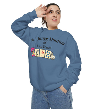 Mah Jongg Momma of Las Vegas Crewneck Sweatshirt - Mahjong Tournament Sweatshirt