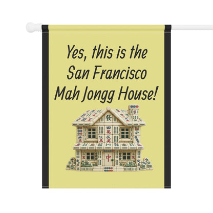 Mah Jongg:"Yes, This Is the San Francisco Mah Jongg House!" Yellow Mah Jongg Flag