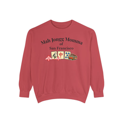 Mah Jongg Momma of San Francisco Crewneck Sweatshirt - Mahjong Tournament Sweatshirt