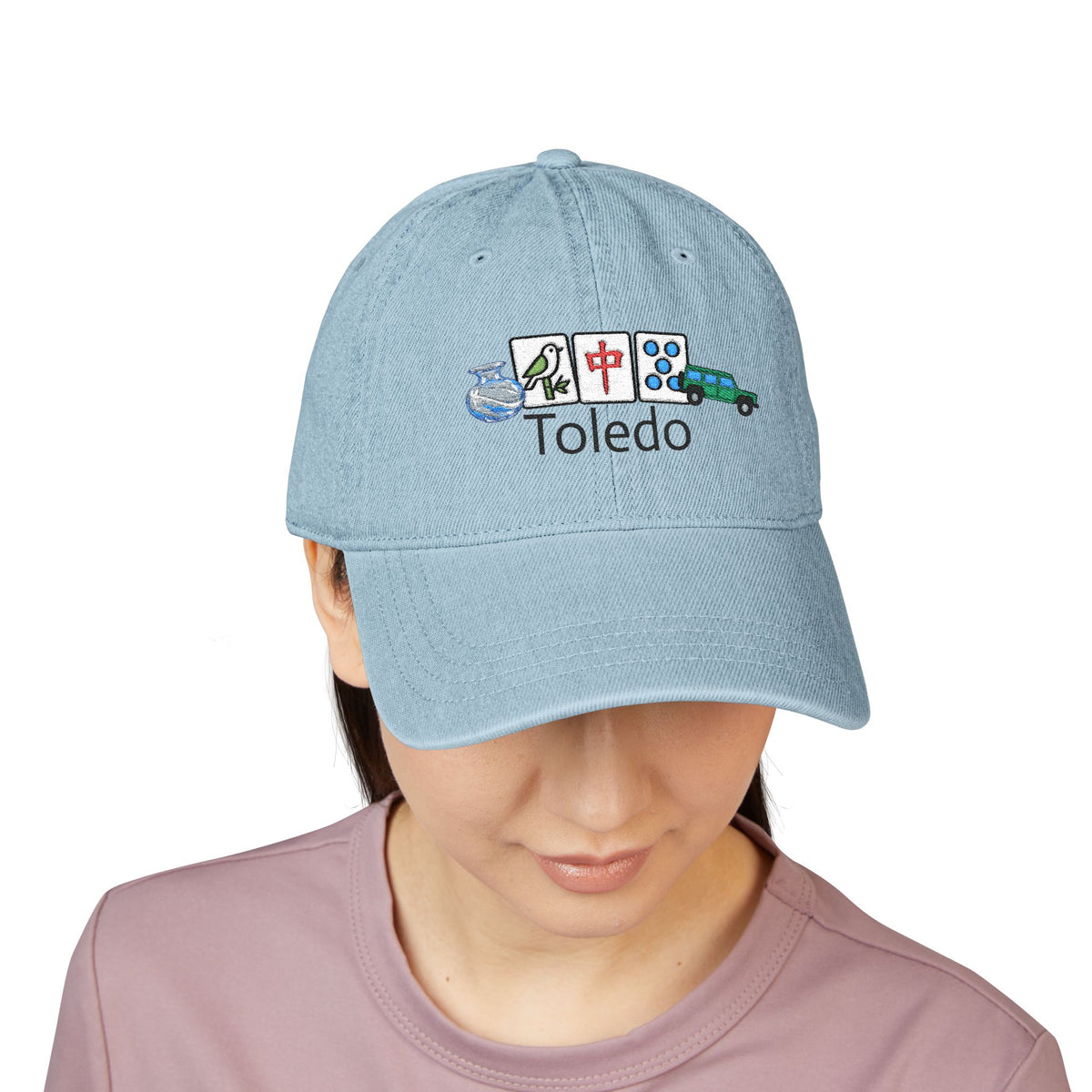 Mah Jongg Toledo Embroidered  Jean Hat - For MahJong Players